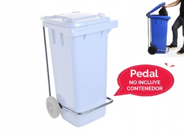 Pedal de Apertura Para Contenedor de Basura con Ruedas 240 Litros Weber 