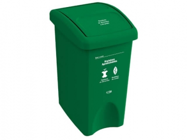 Papelera Tapa Vaivn 35 Litros Verde Residuos Orgnicos Aprovechables Estra 4-1042515
